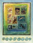 Sea Shell Stamp art
