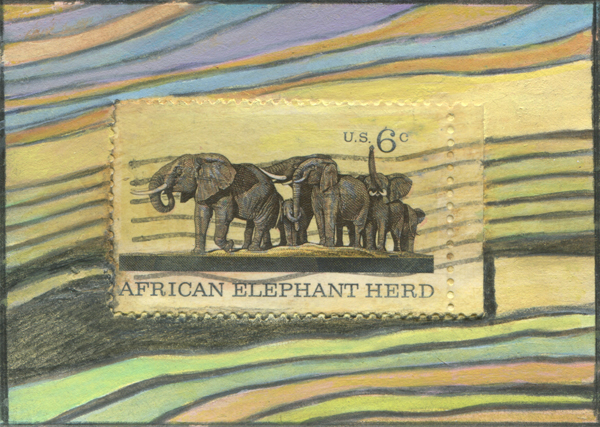 Elephent stamp card